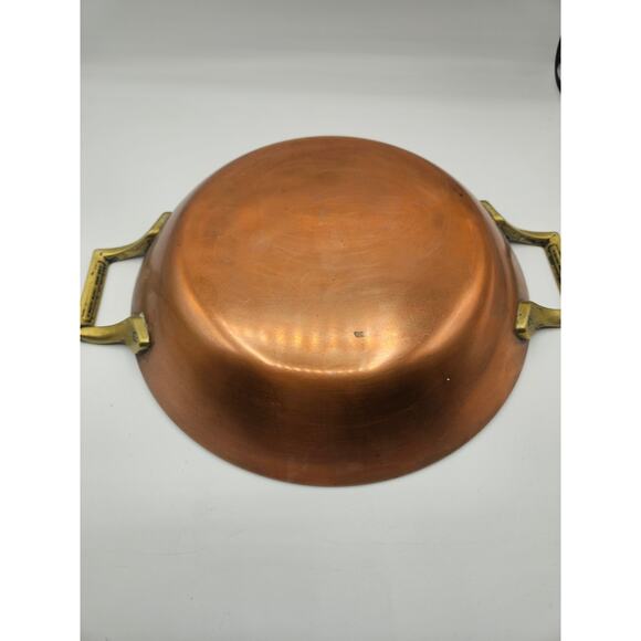 Paul Revere Limited Edition Round 10.5" Au Gratin Pan Copper and Stainless Steel - Picture 10 of 11